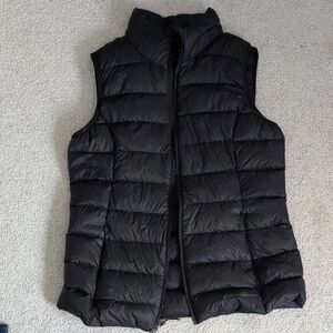 Eddie Bauer Quilted Black Vest